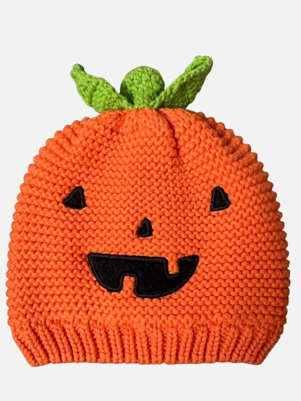 Carter’s Baby Pumpkin Jack O Lantern Halloween Knit Hat 0-3M